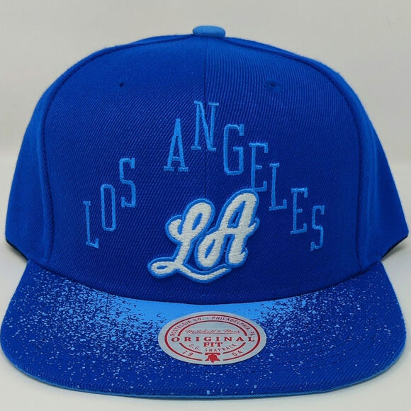 Mitchell & Ness Los Angeles Lakers LA Dodgers Blue Authentic Snapback NWT OSFA - Picture 3 of 6